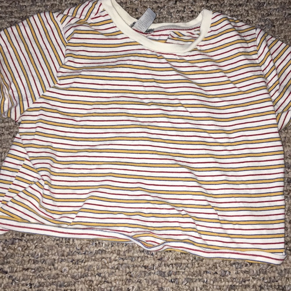 stripped cropped top